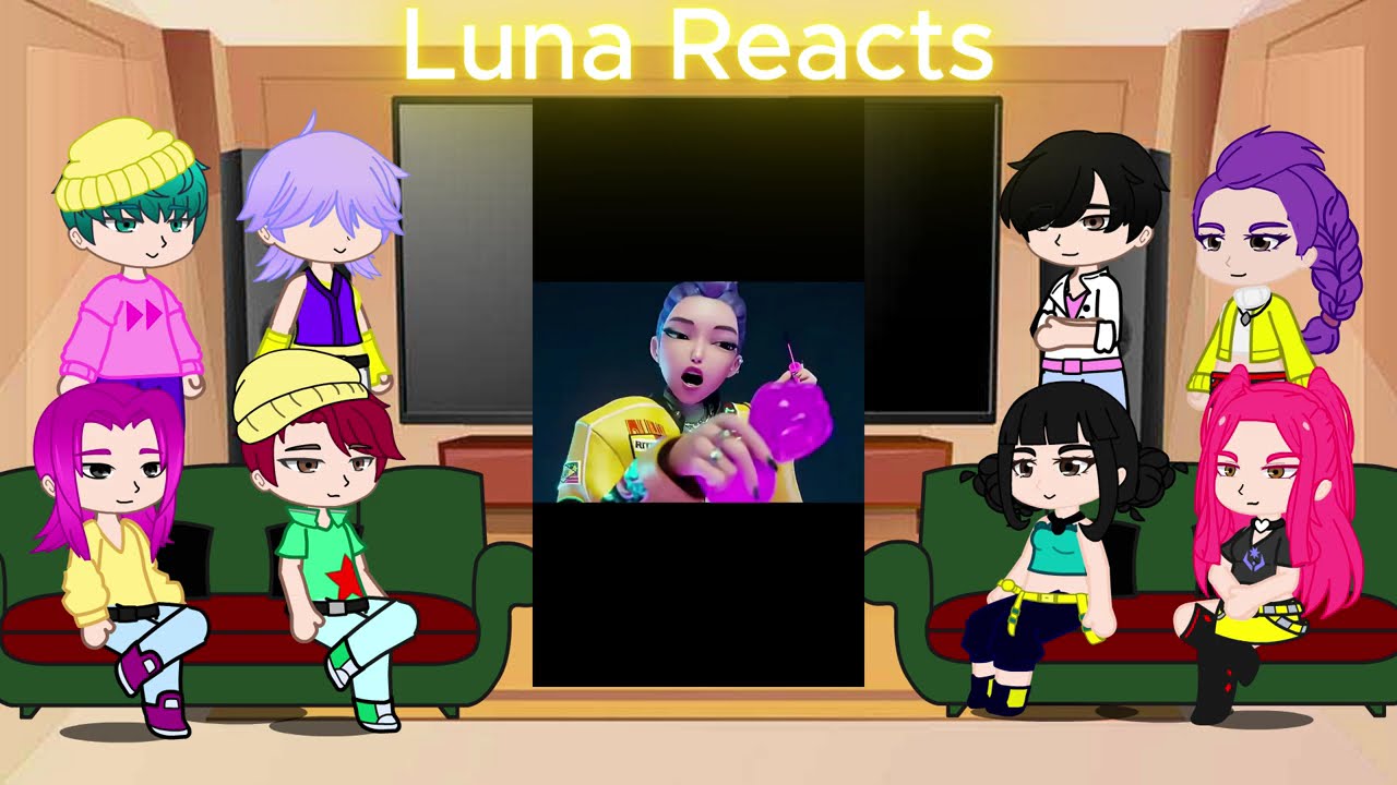 KPop Demon Hunters React To Themselves / TikToks + Memes / Huntrix & Saja Boys / Gacha React