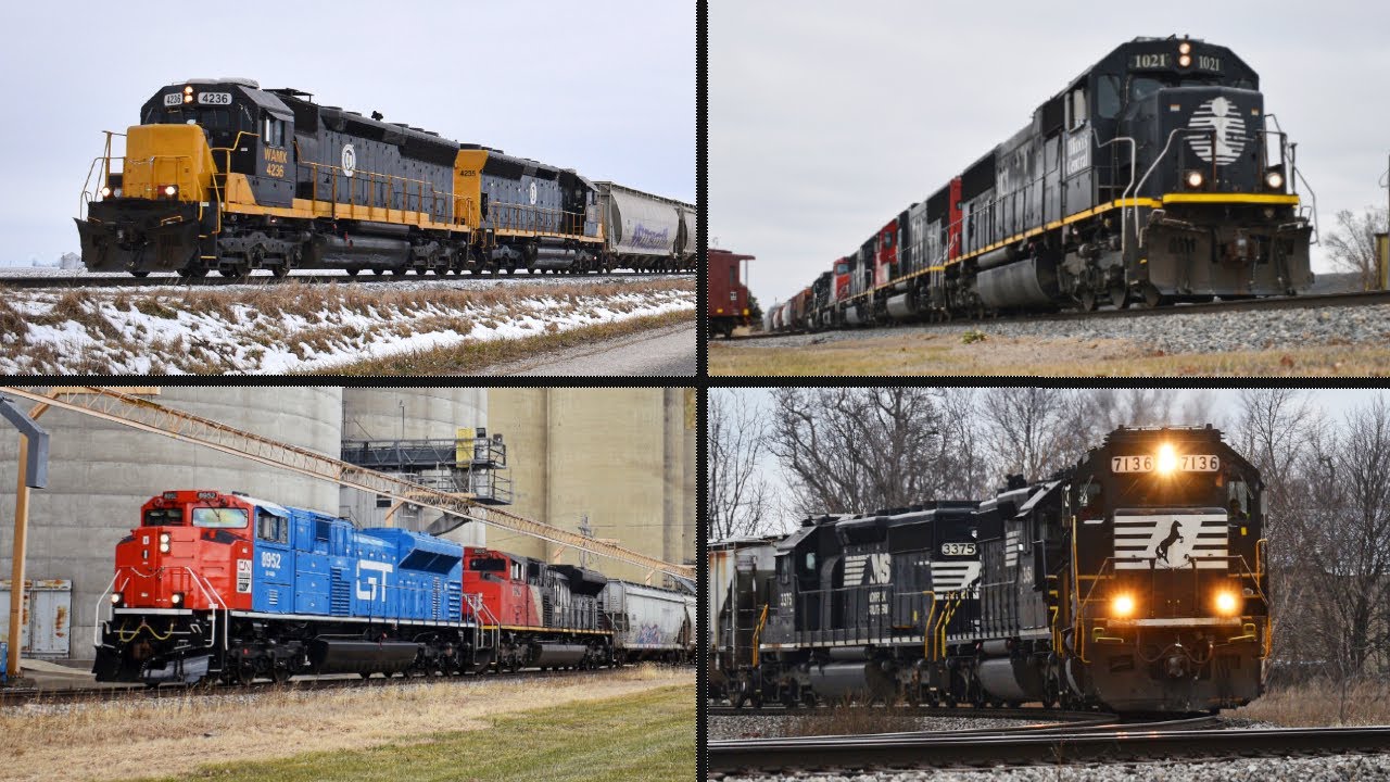 Railfanning Central Illinois - NS, DREI, Bloomer, TP&W, CN, IC Deathstars galore, and more!