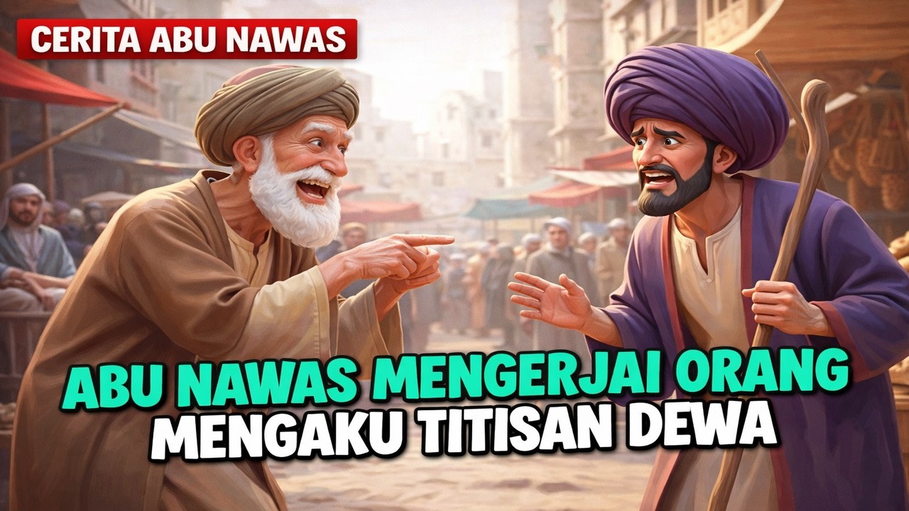 SEORANG MENGAKU TITISAN DEWA, ABU NAWAS TURUN TANGAN MENGERJAINYA | CERITA ABU NAWAS PENGANTAR TIDUR