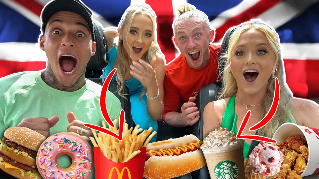 LETTING THE PERSON IN FRONT OF US DECIDE WHAT WE EAT IN THE UK! ft. NILE WILSON & LUKE STONEY!!!