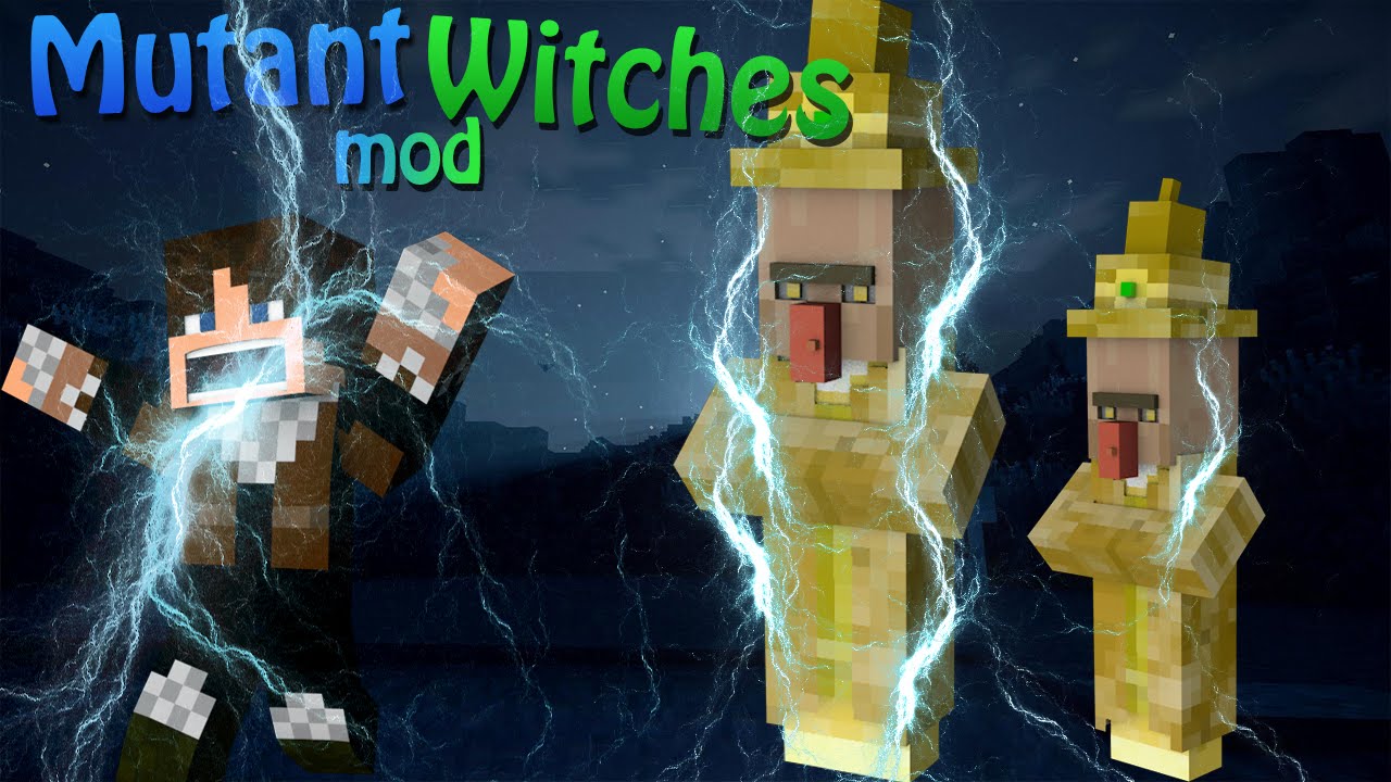 Minecraft: MUTANT WITCHES MOD! | Elemental Witches mod showcase