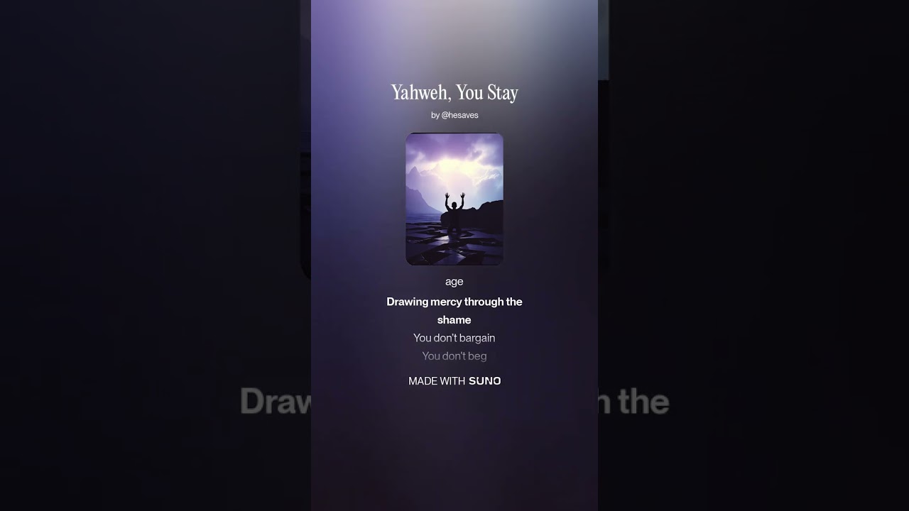 Yahweh, You Stay