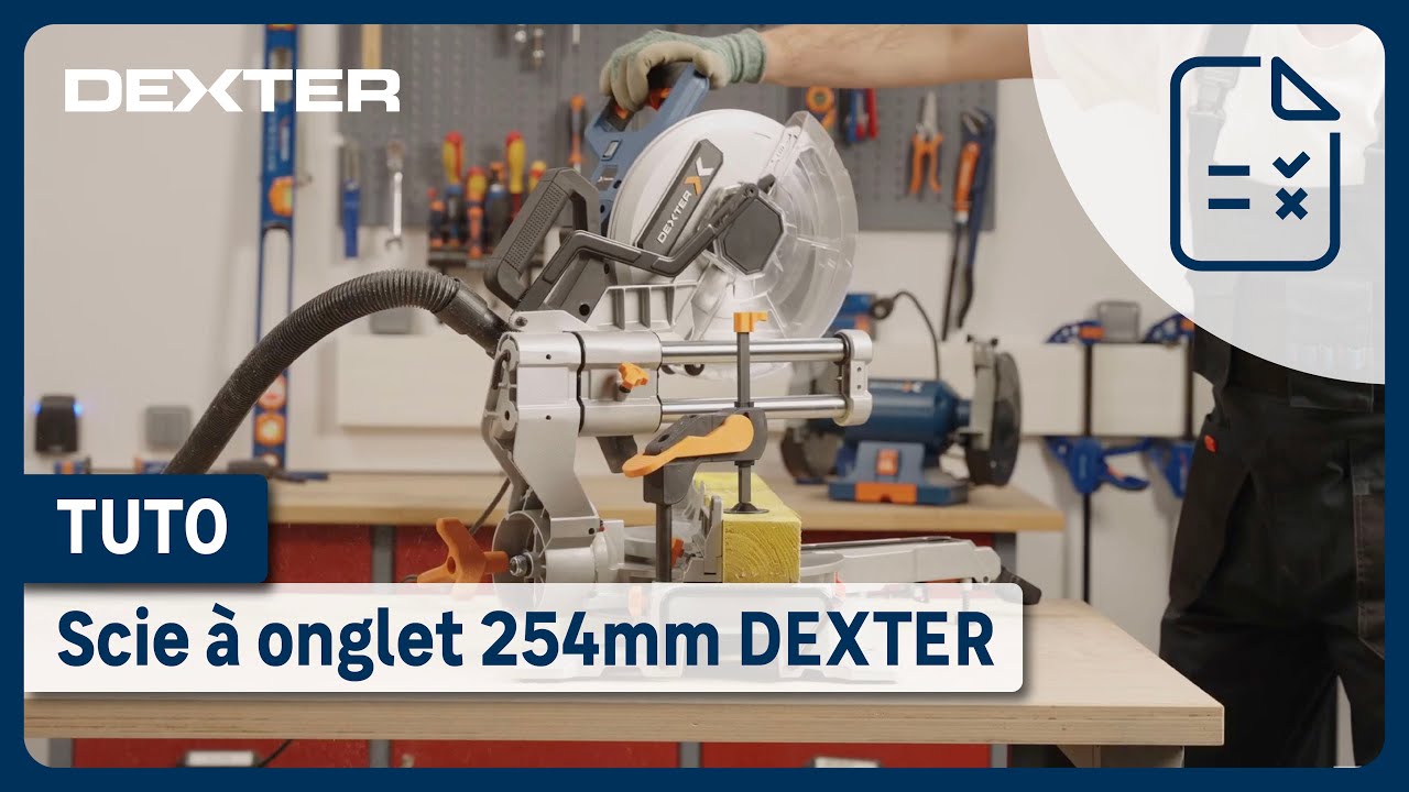🛠️ Comment utiliser la scie à onglet radiale 254mm Dexter ?