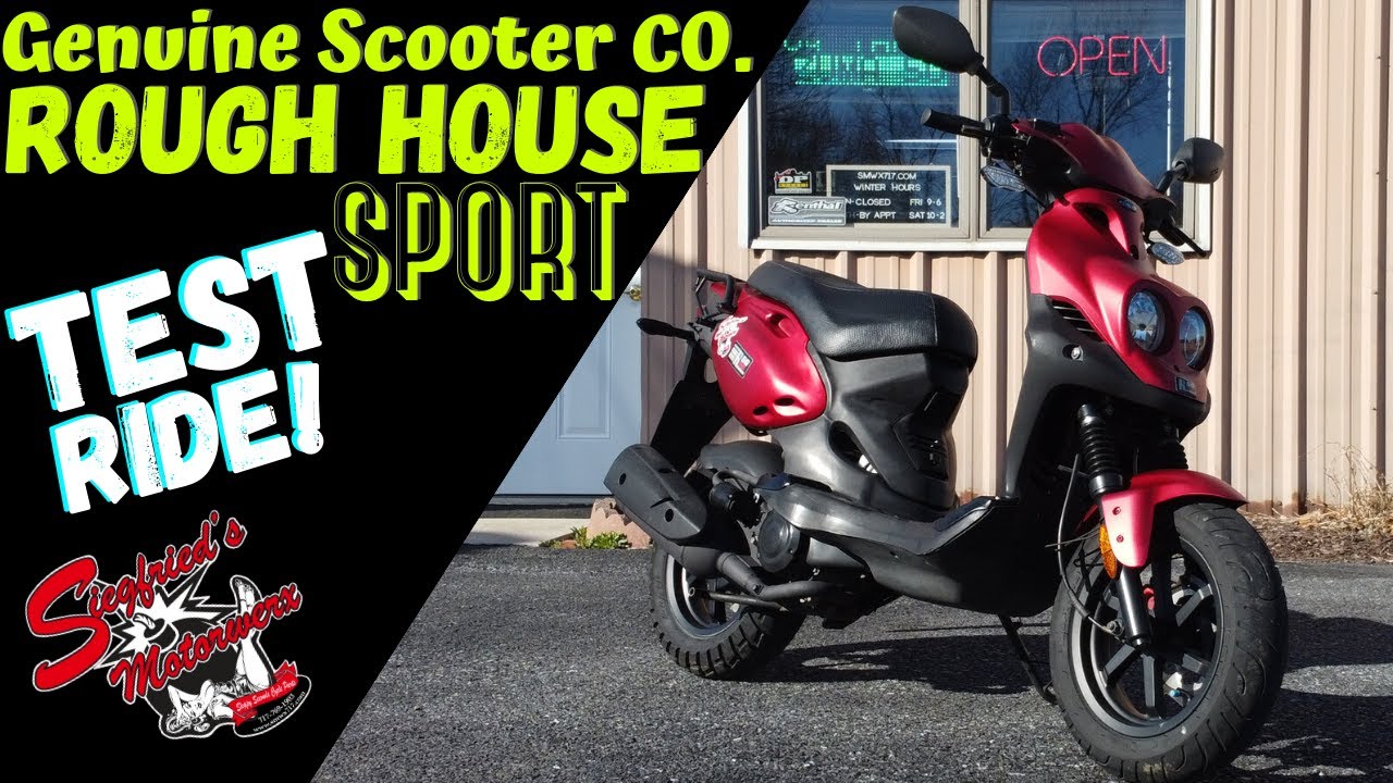 Катаюсь на настоящем скутере Co RoughHouse 50cc SPORT! Взгляд райдера Zuma!