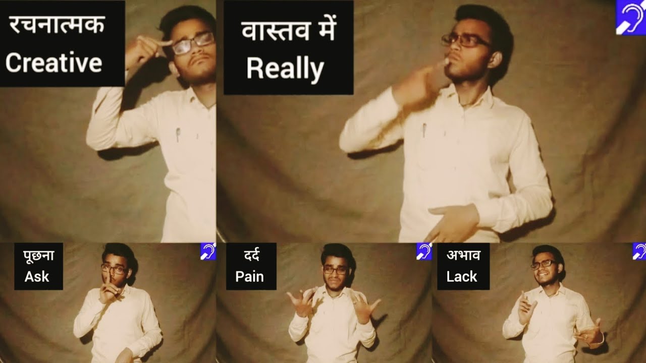 Deaf- New who wrote the first word and grammar in ISL with Hindi and English..