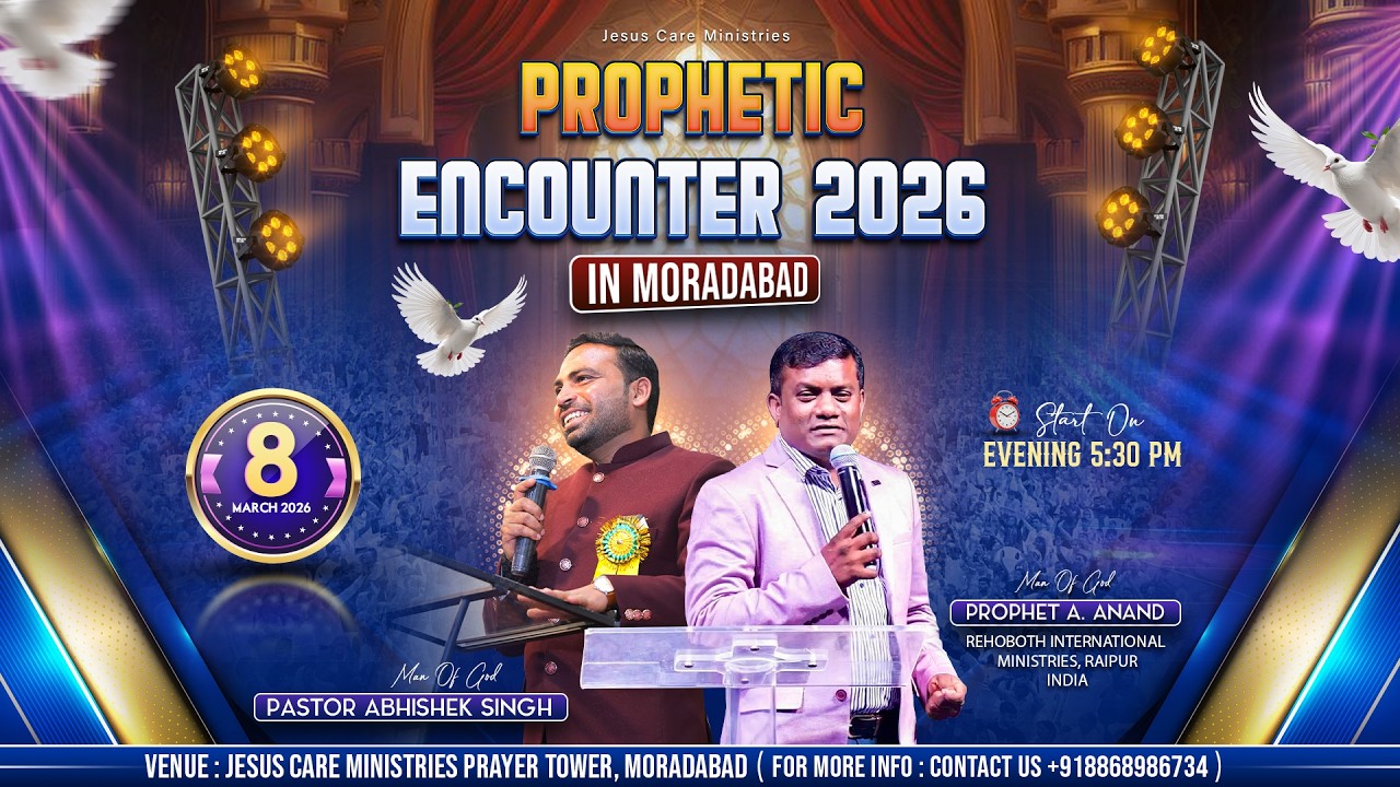 Prophetic Encounter 2026|Sunday Meeting |hindi christian message |Bro. A Anand