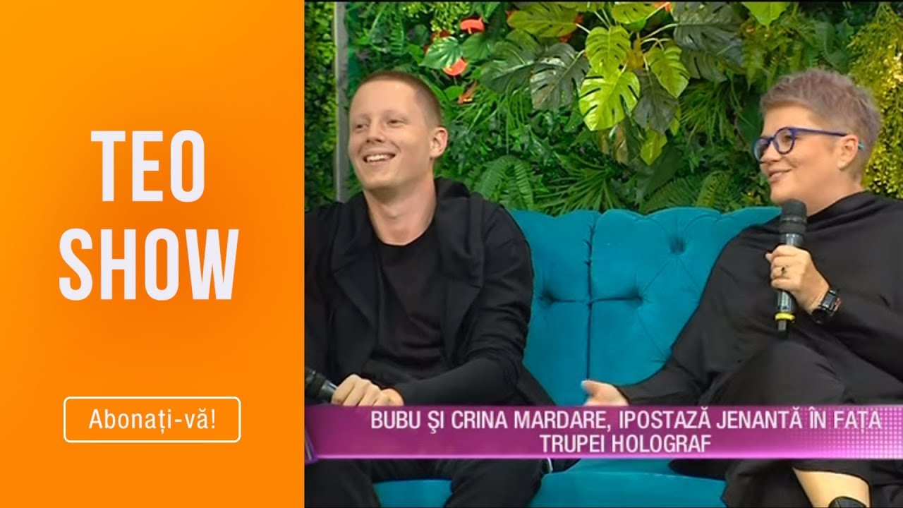 Teo Show (04.10.2019) - Bubu si Crina Mardare, ipostaza jenanta in fata trupei Holograf!