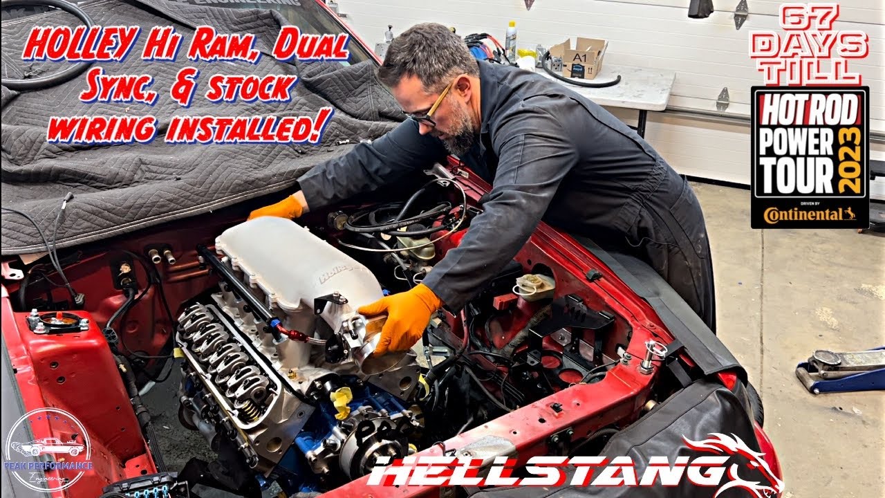 SBF Holley Hi Ram & Dual Sync Install + Reinstalling & routing the OEM SN95 Mustang wiring harness!