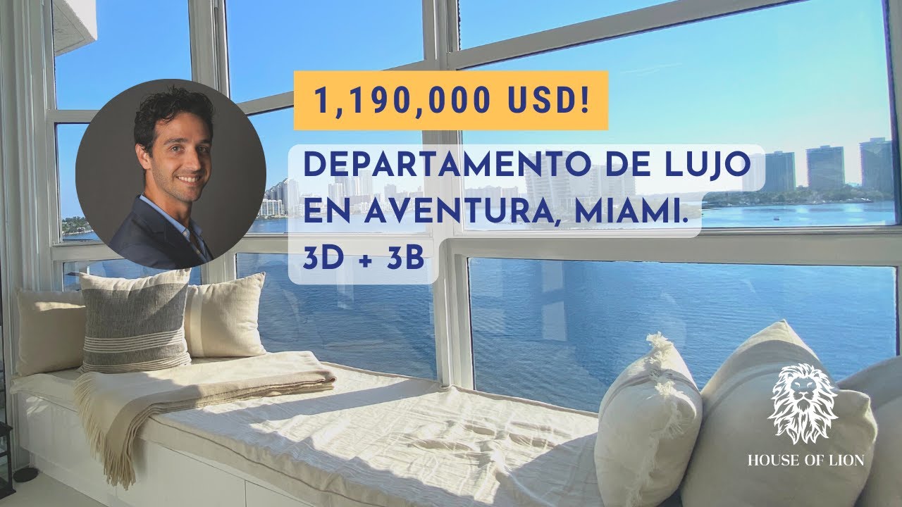 Departamento De Lujo en Aventura, Miami! Imperdible!! Gran Ubicación!