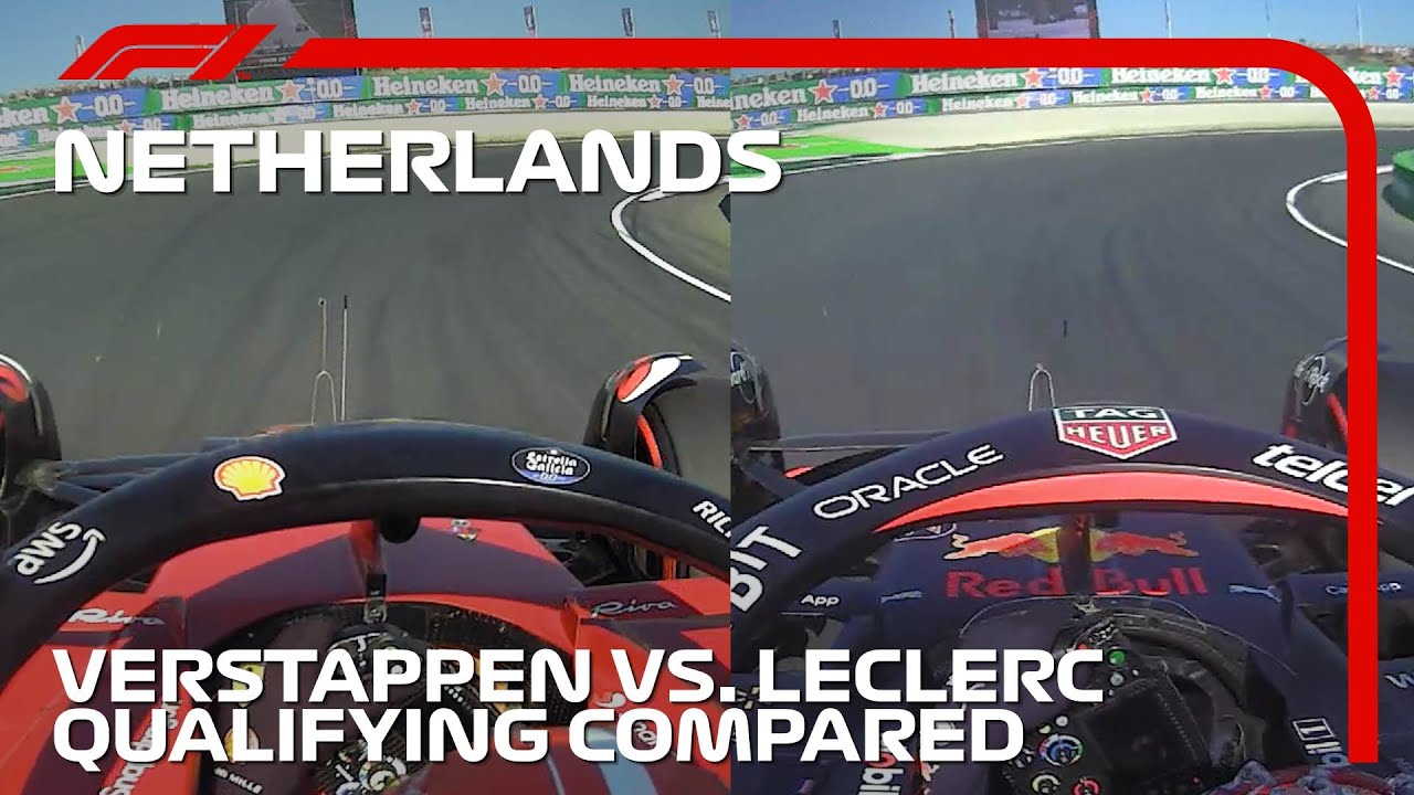 Max Verstappen vs. Charles Leclerc Qualifying Laps Compared | 2022 Dutch Grand Prix