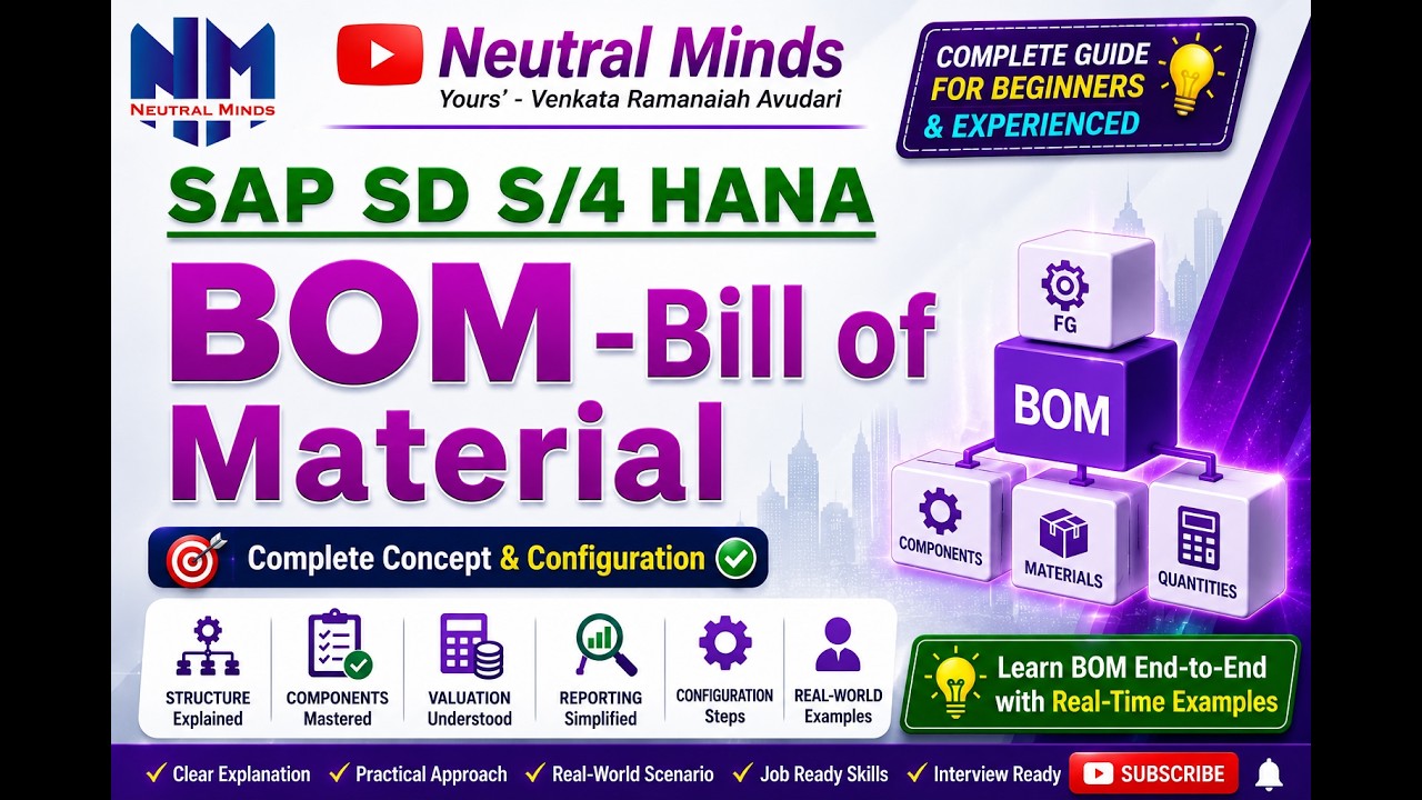 SAP SD BOM Bill of material complete process with configuration