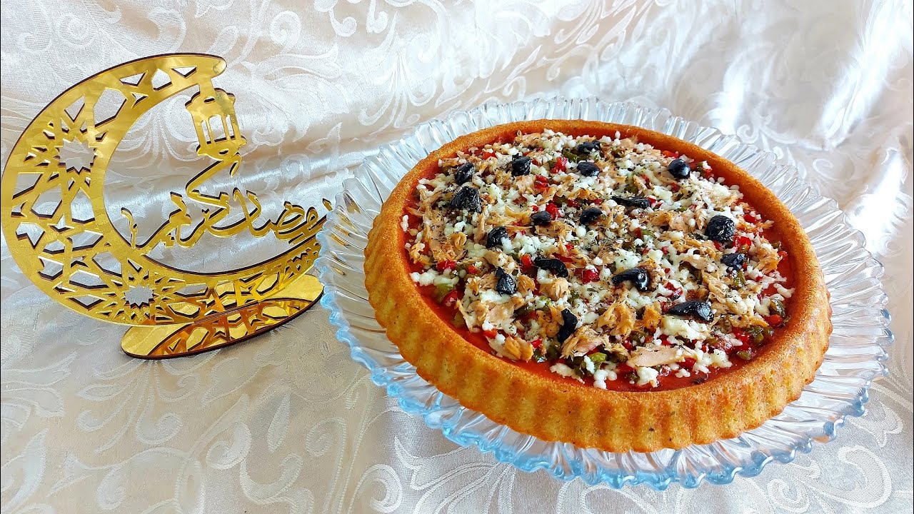 كيكة مالحة أروع من الروعة أو كيكة بيتزا كدجي خفيفة ولذيذة حضريها على السريع لفطور رمضان 😋 خطييييييرة