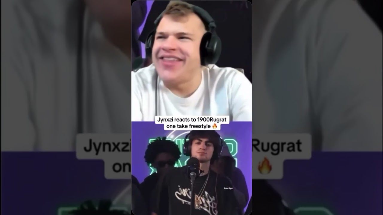 Jynxzi reacts to 1900rugrat &ldquo; one take freestyle &ldquo; is hilarious 😂🔥