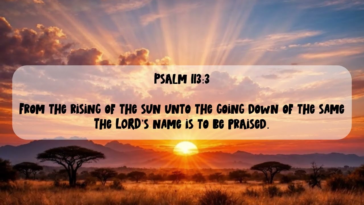 Hidden Manna | Psalm 113:3 | From Sunrise to Sunset His Name Be Praised | Worship Instrumental