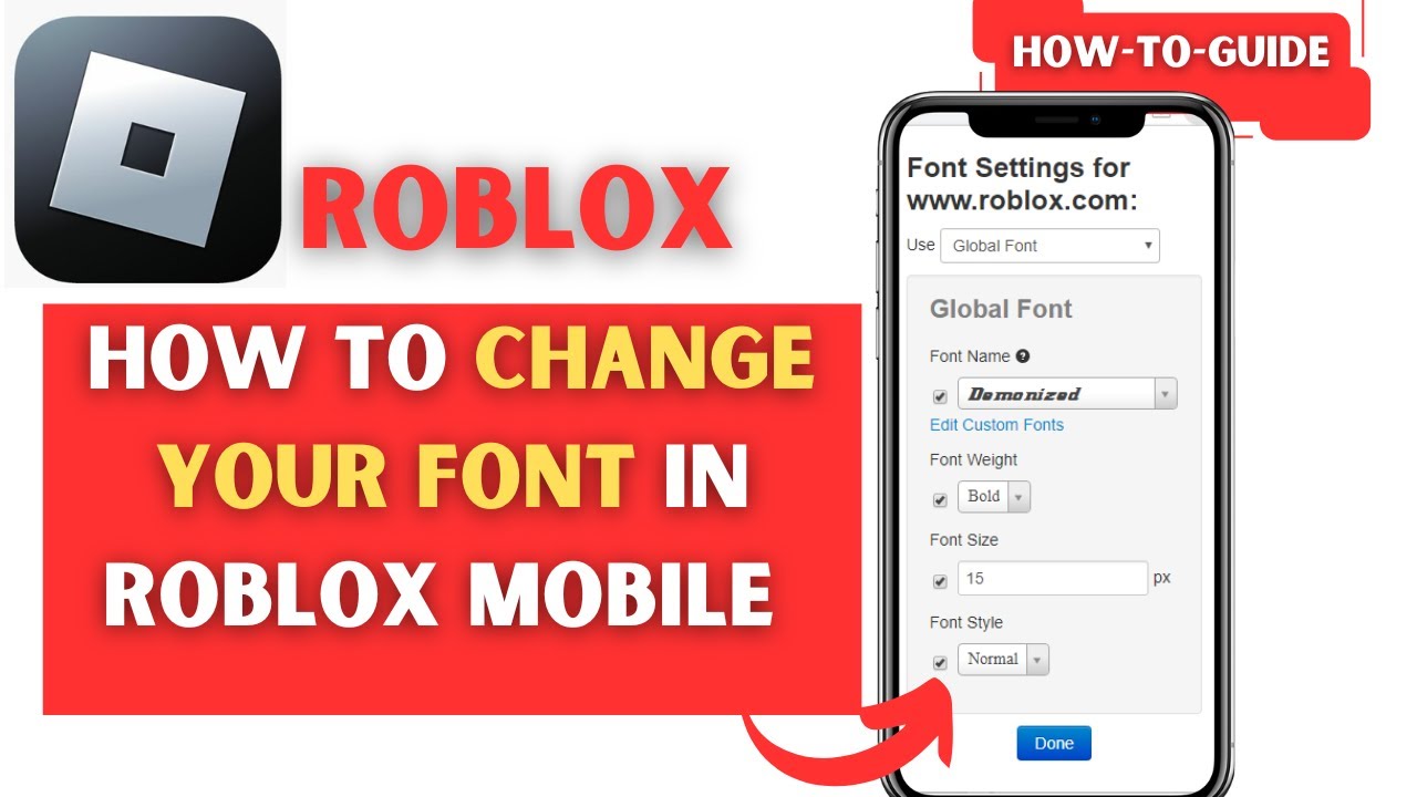 How To Change Your Font In Roblox Mobile | Easy Steps (2025)
