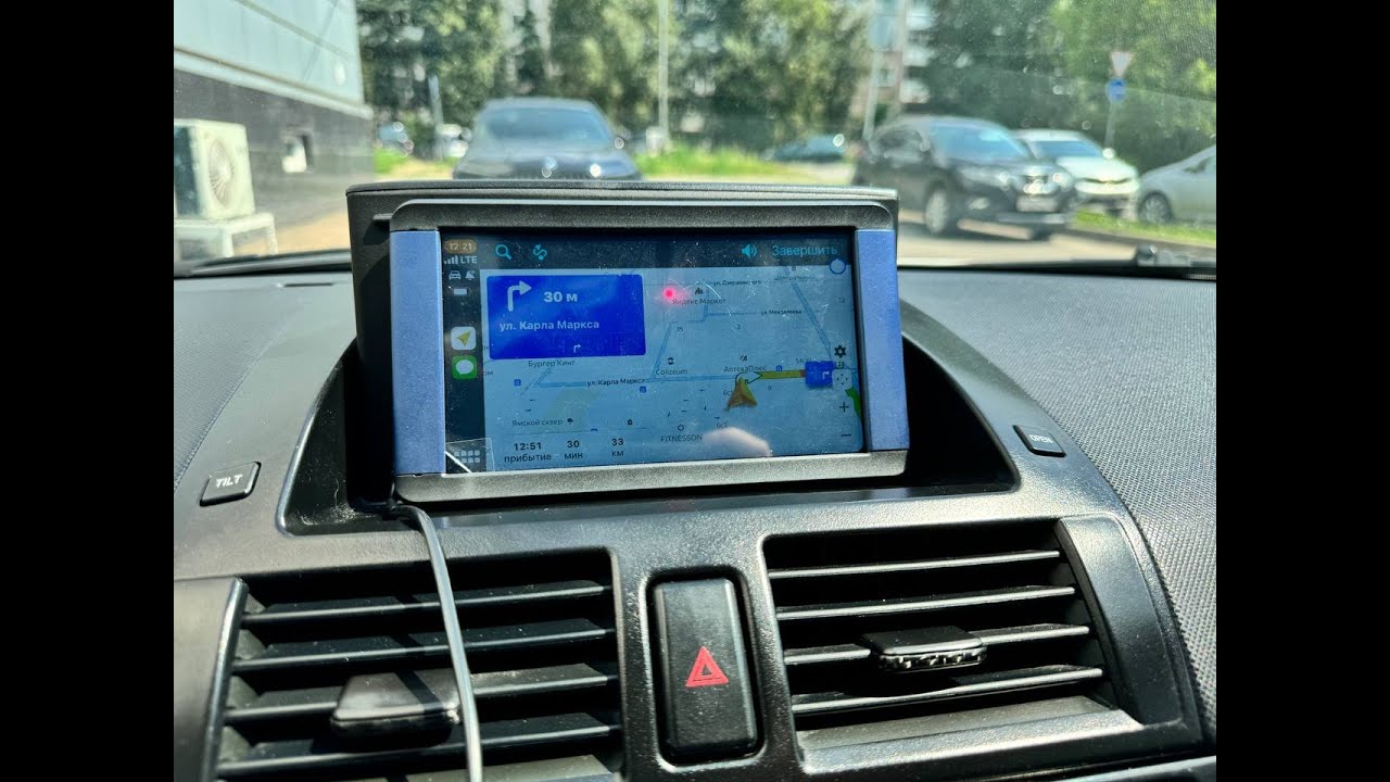ПЕРЕДЕЛКА ОЕМ МОНИТОРА для MAZDA 3 BK.