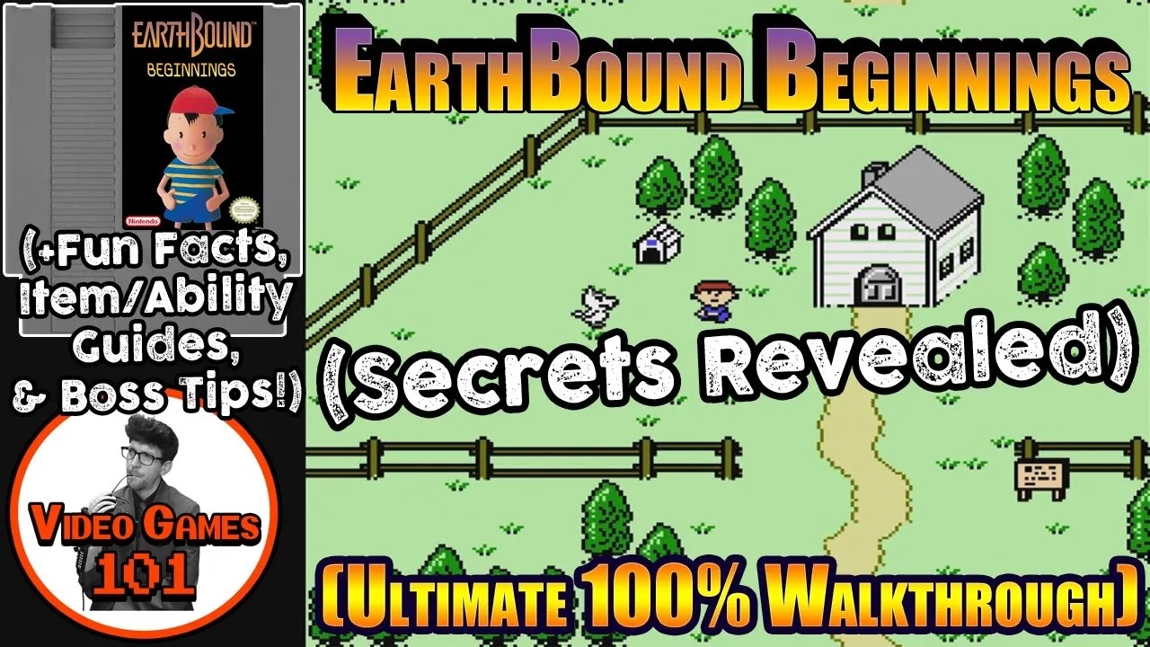 EarthBound Beginnings Walkthrough | 100% Guide | Video Games 101