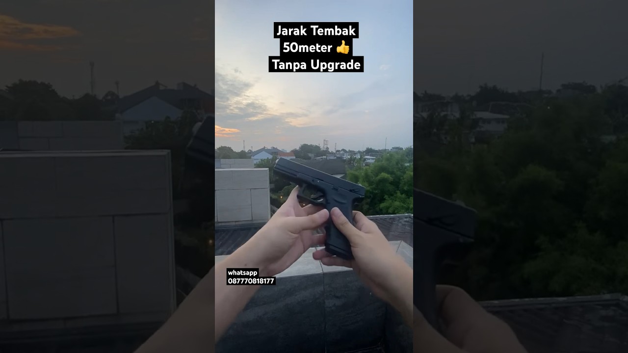 Test Jarak Tembak 50meter #glock #airsoft #airsoftspring #watergelblaster