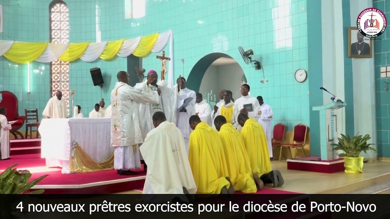 Les  exorcistes officiellement nommés dans le diocèse de PORTO-NOVO. Envoi en mission et décret