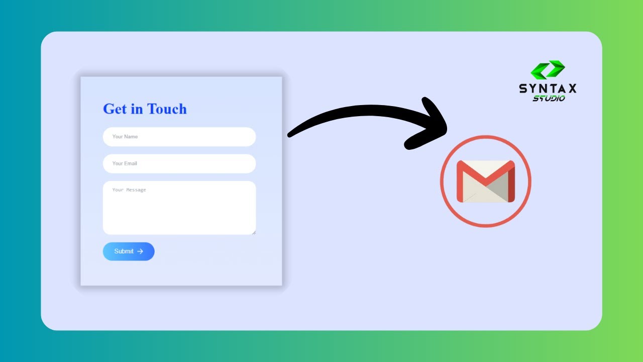 How To Create Working Contact Form Using HTML & CSS | Receive Contact Form Data on Email