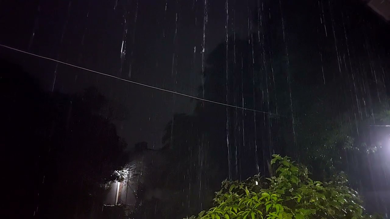 make you calm 🥱 GENTLE night rain 1 hour 