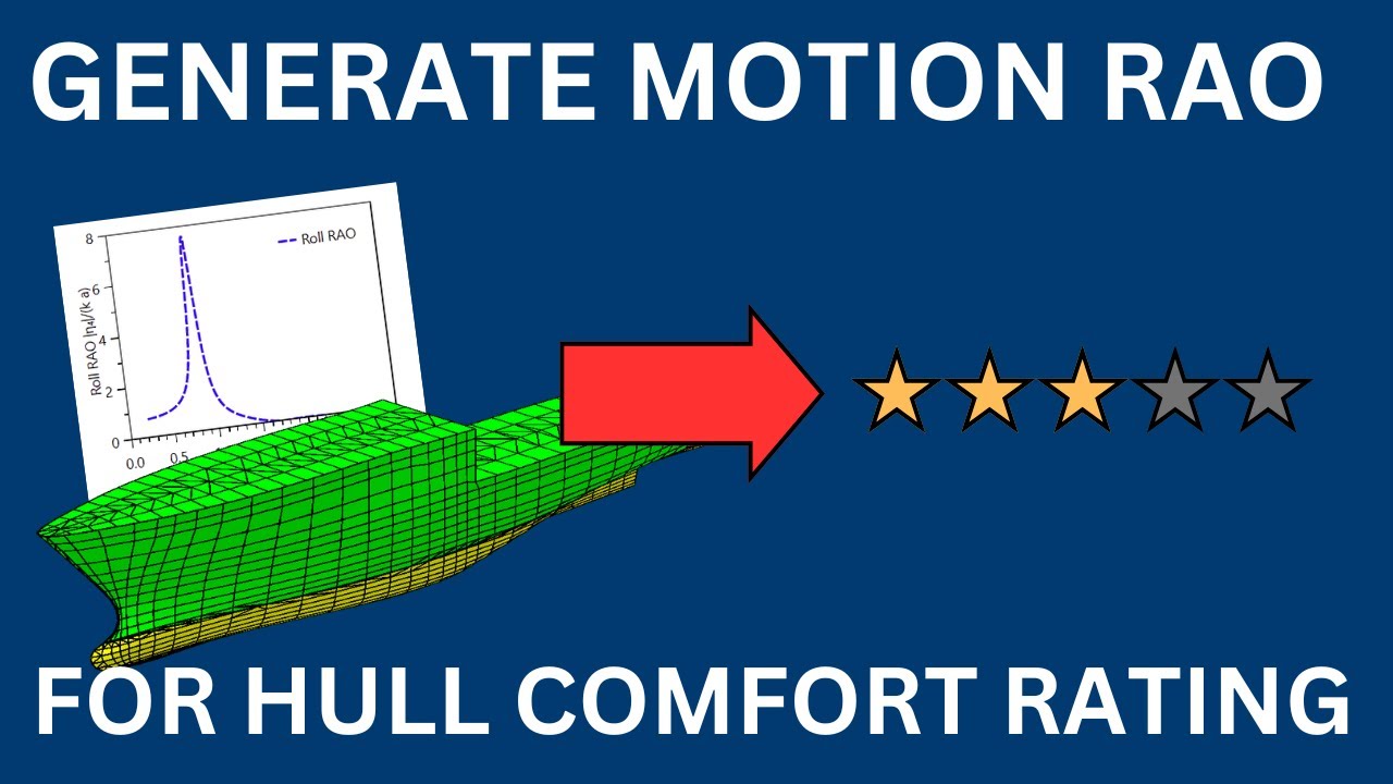 How to compute and export motion RAO database to evaluate comfort