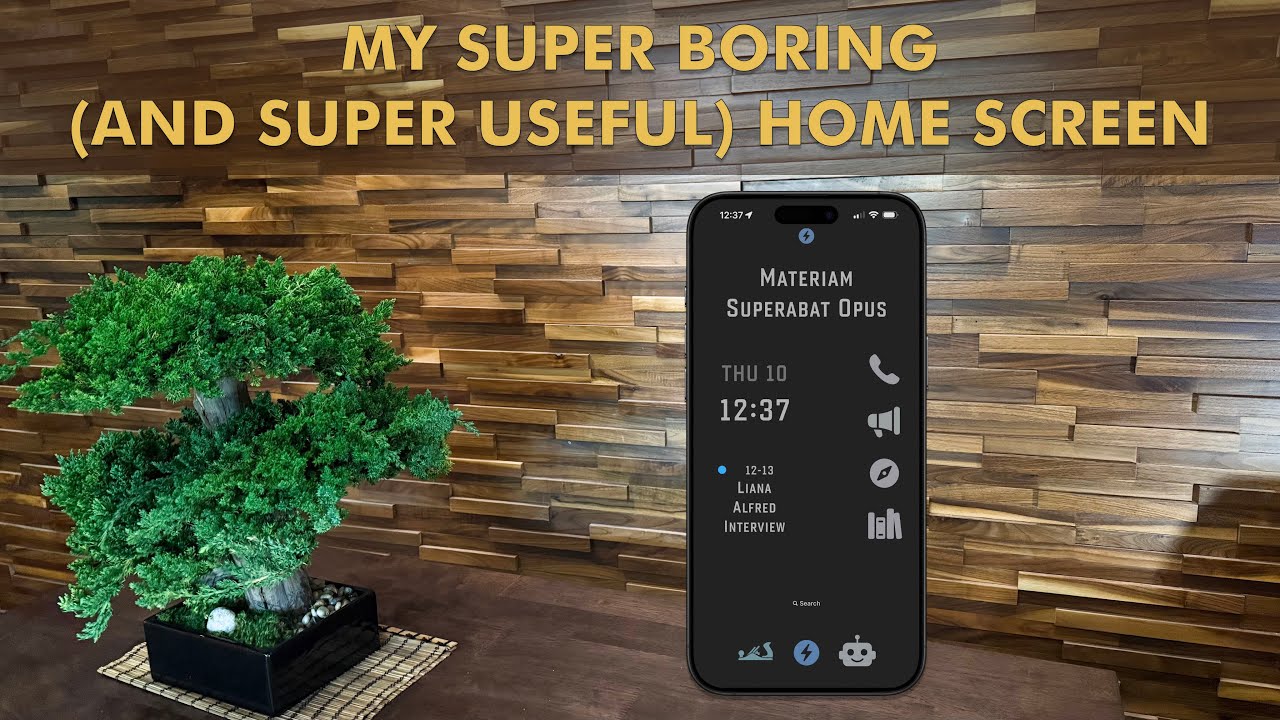 My Super Boring (and Super Useful) Home Screen