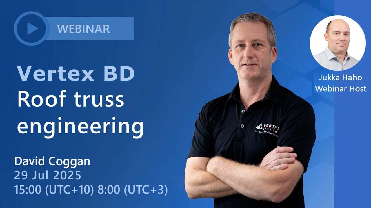 Vertex BD | Roof truss engineering (Light Gauge Steel Engineering Webinar)