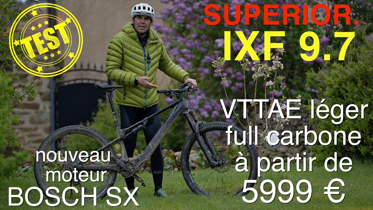 test Superior.  iXF 9.7 un VTT électrique  léger et performant