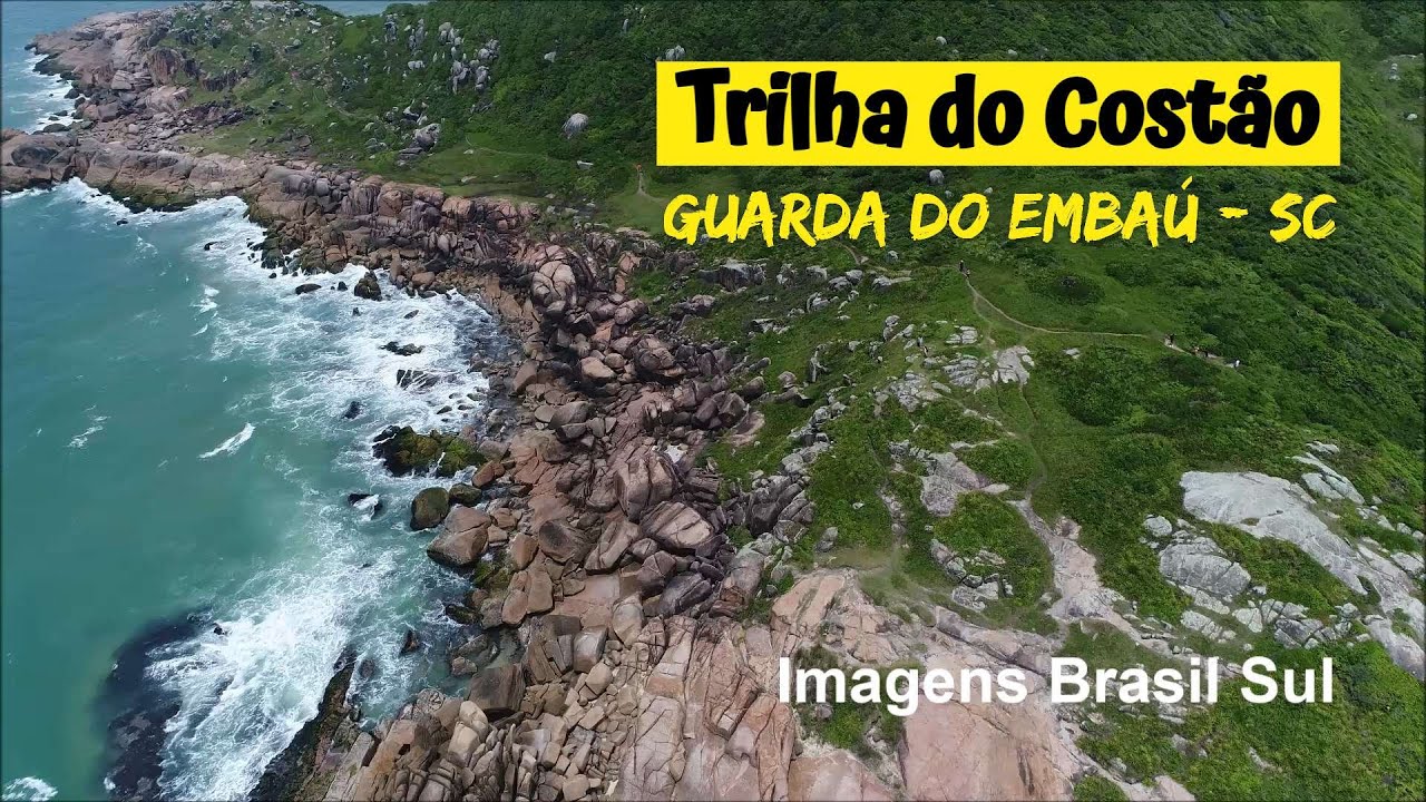 TRILHA do COST&Atilde;O da GUARDA at&eacute; PRAINHA | GUARDA do EMBA&Uacute; | SC (A&eacute;reas Drone)