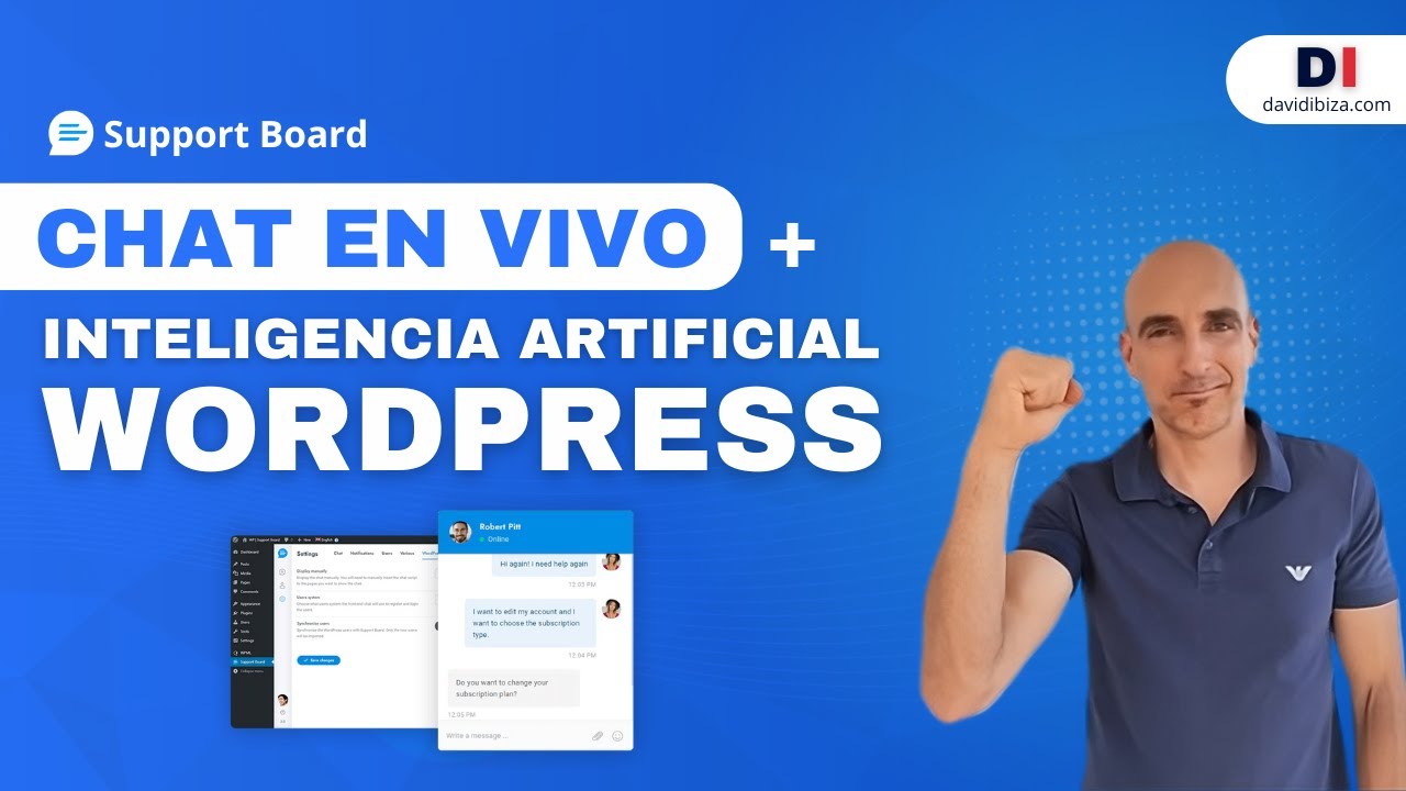 🤖 Support Board: Chat en vivo + Inteligencia Artificial en WordPress