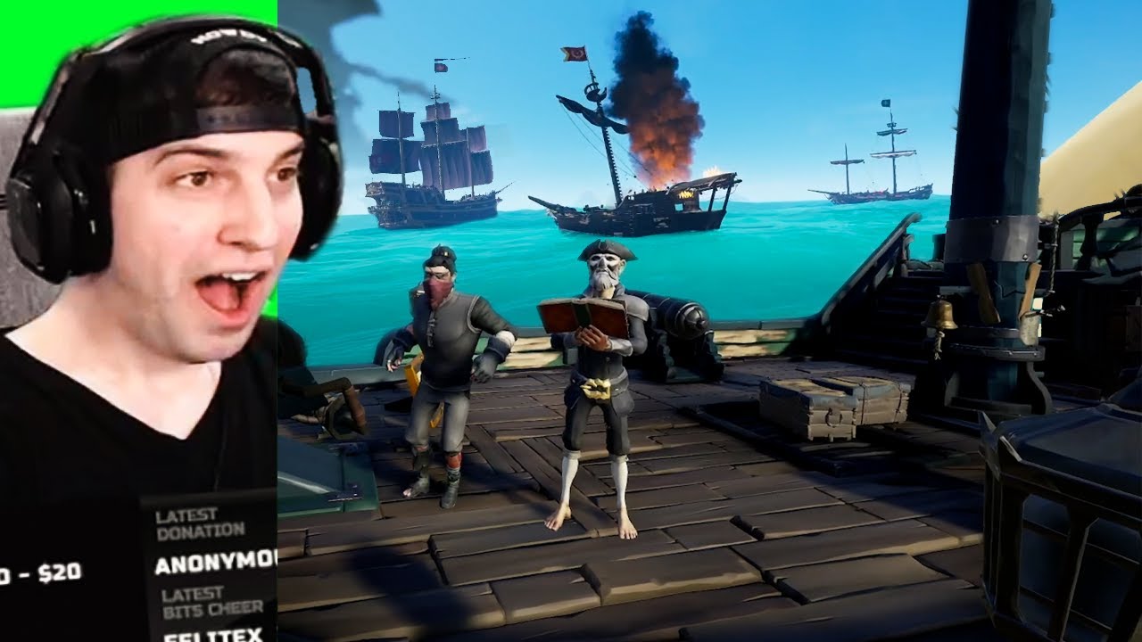 GETTING HUNTED BY THE ENTIRE SERVER IN SEA OF THIEVES