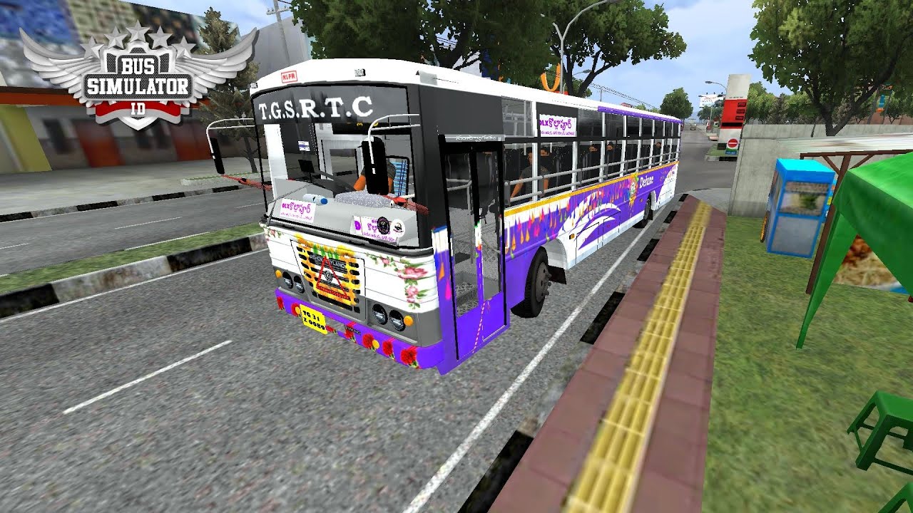 TGSRTC BUS Mod | Deluxe Bus Mod | Realistic Bus Mod | Bus simulator Indonesia |Realistic Mobile Game