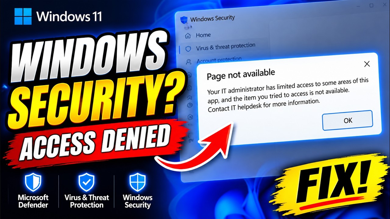 Your IT Administrator Has Limited Access? Fix Windows Security Error! (2026)