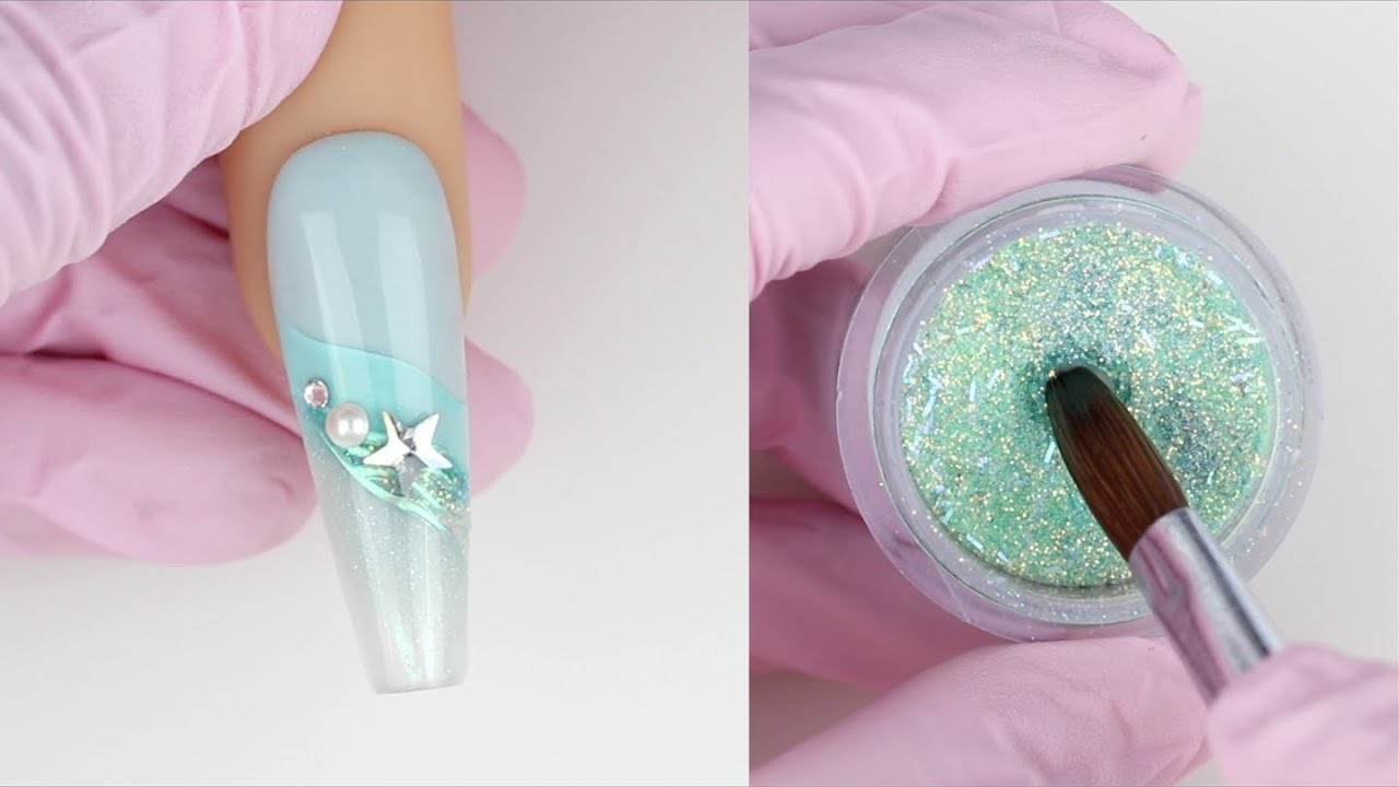Uñas Aqua Pastel 💅🏻✨ Nail Art