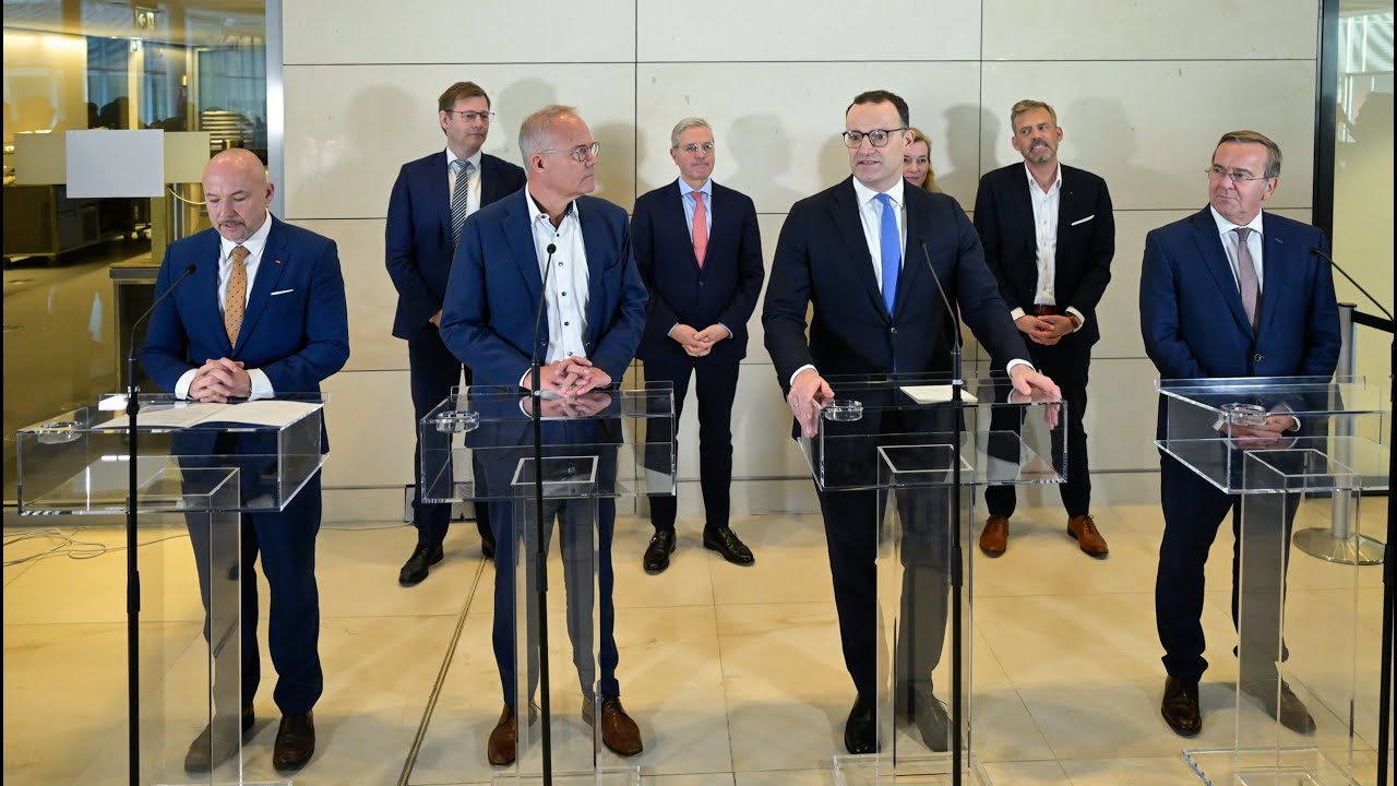 13.11.2025 | Statement mit Jens Spahn, Matthias Miersch, Alexander Hoffmann, &  Boris Pistorius