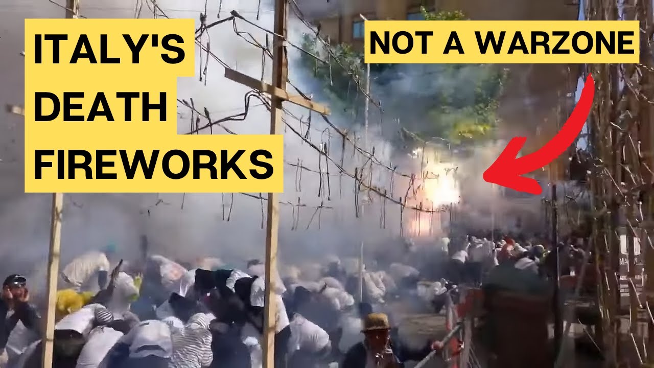 The CRAZY Fireworks Festival in San Severo, Italy