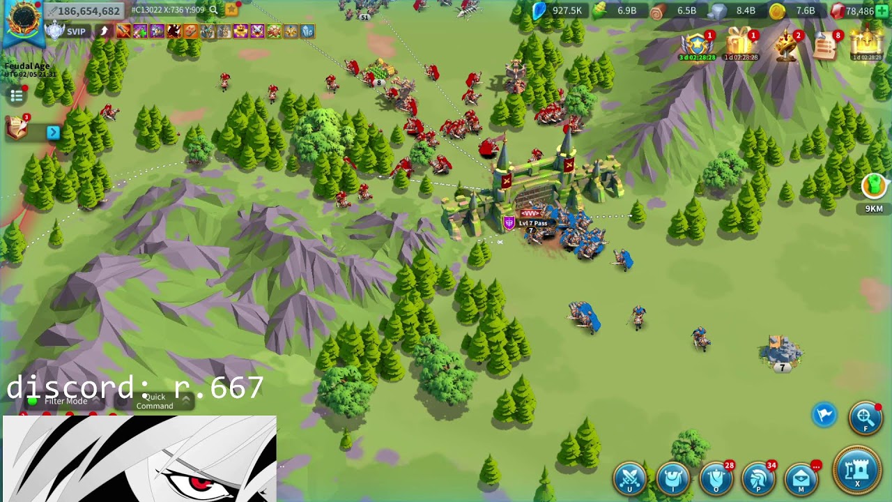 190M I I 2267 vs 2978 I Pass 7 Day 2 I Rise of Kingdoms