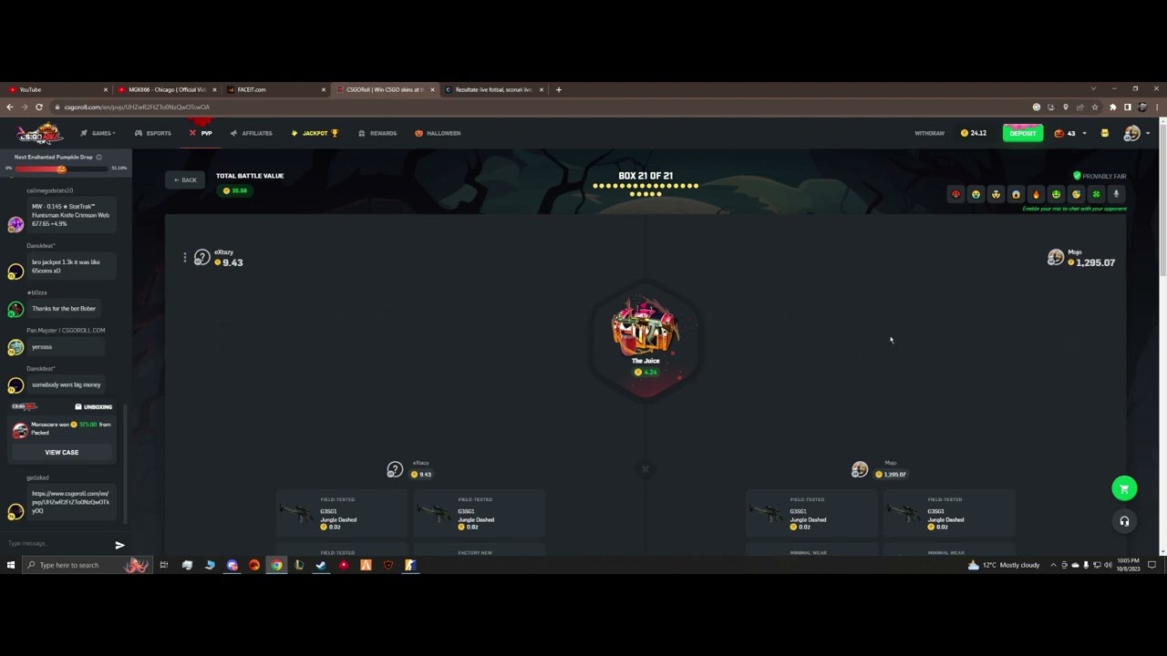 FROM 0 TO MAXWIN ON CSGOROLL