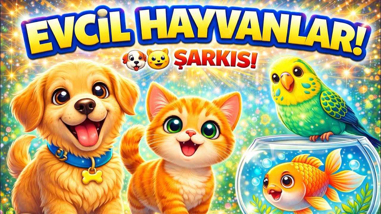 Hayvanları Tanıyalım 🐶🐱 | Hayvanları Öğreniyorum  | Köpek, Kedi, Kuş, Balık Şarkısı