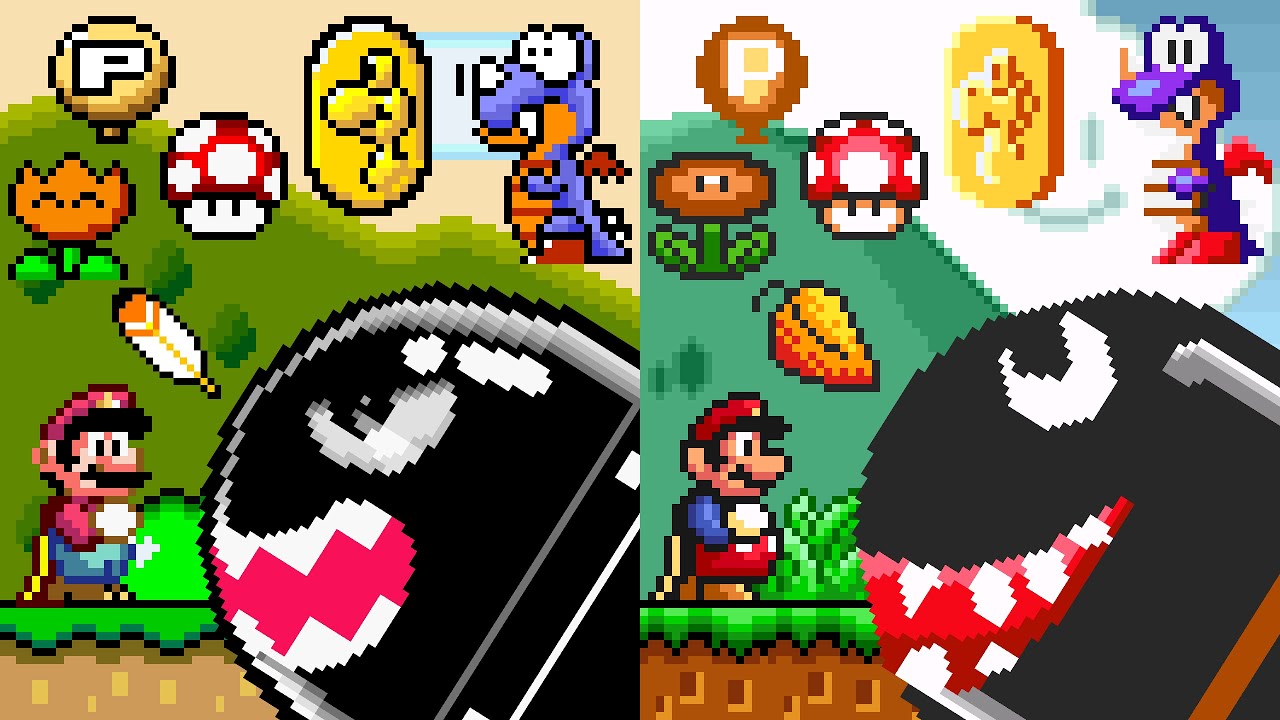 Super Mario World (SNES) - SMB1 Style. ᴴᴰ