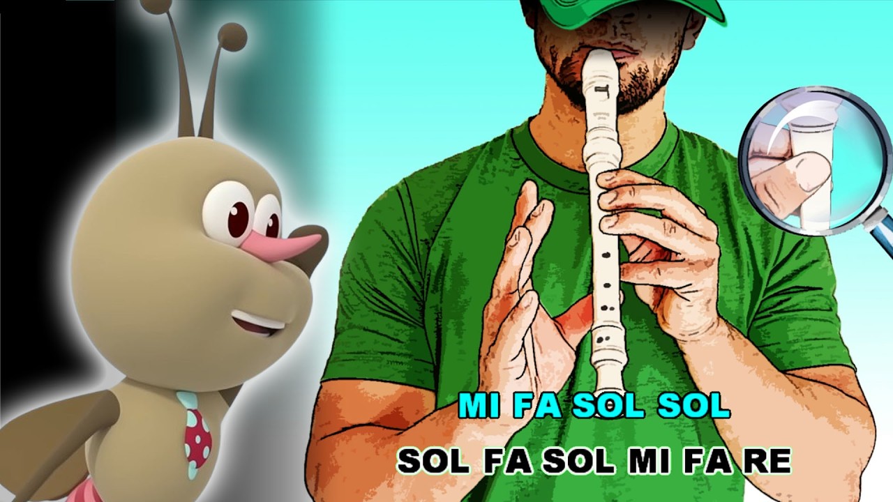 Barquito de Cáscara de Nuez - Bichikids | Flauta Fácil | Tutorial | Cover | Karaoke