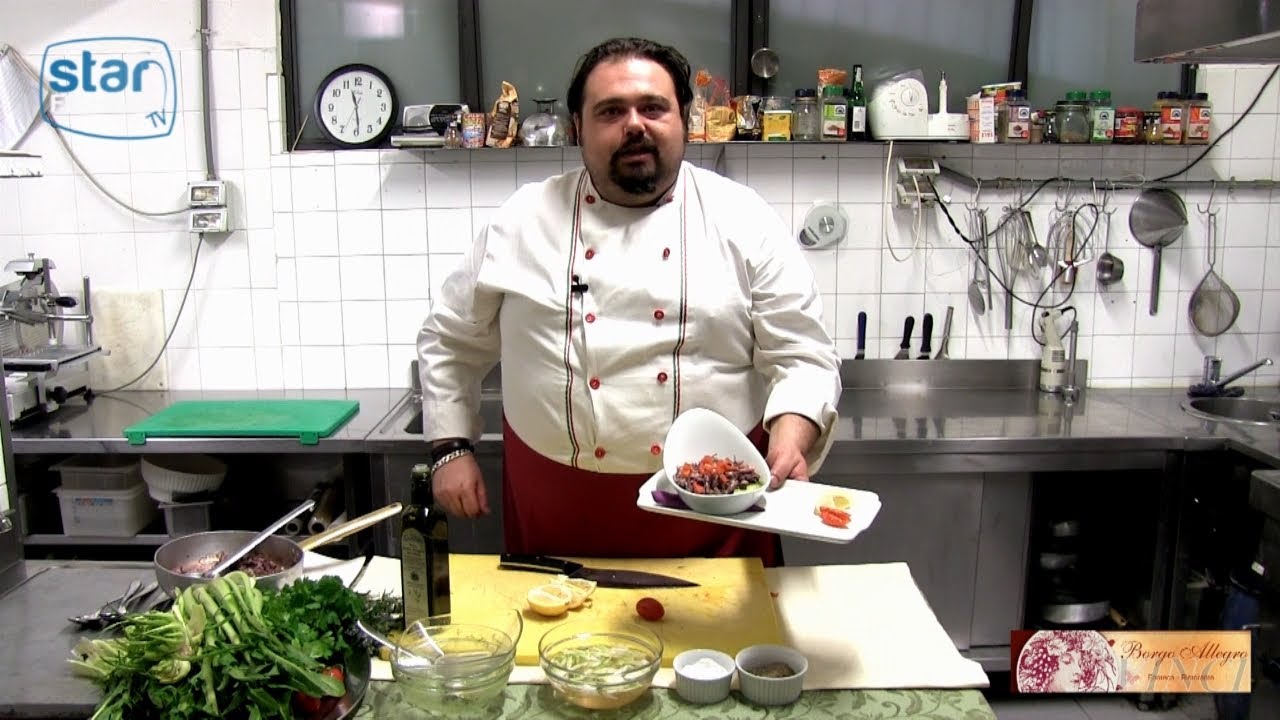 Insalata di puntarelle con seppioline al profumo di salvia - Star Fishing TV