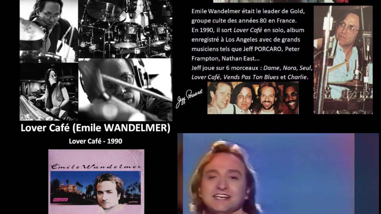 Jeff Porcaro Rare Session (Clip  Lover Café - Emile Wandelmer - 1990)