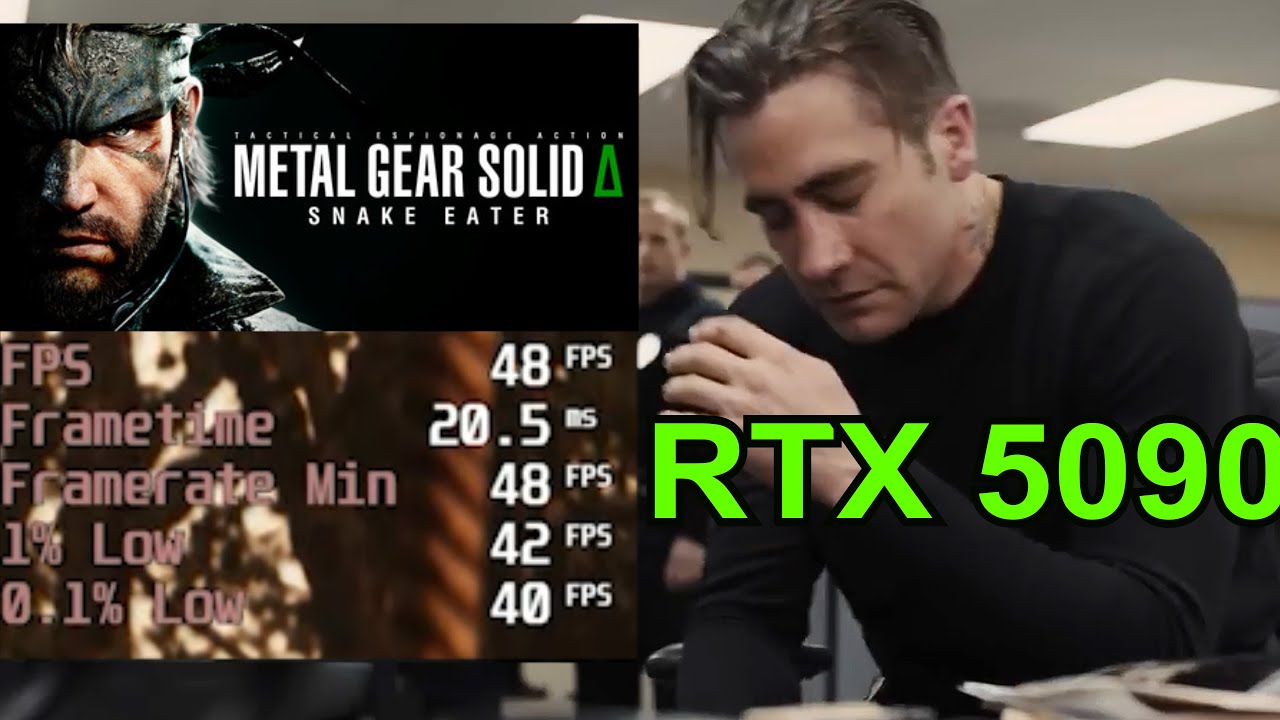 RTX 5090 after running Metal Gear Solid Δ: Snake Eater