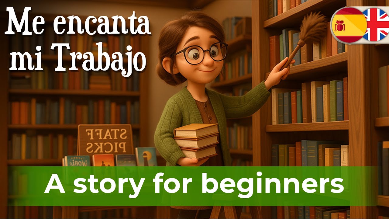 LET'S LEARN SPANISH EASILY with Easy Story (I love my job)
