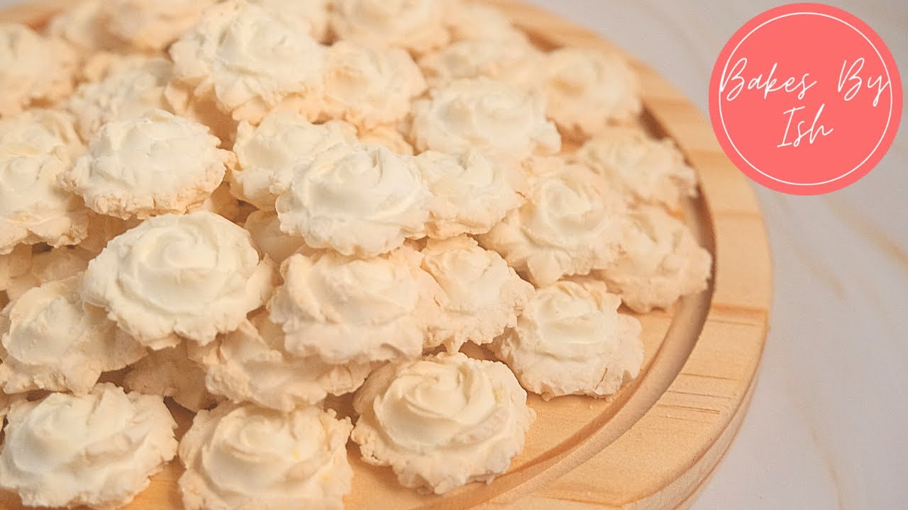 Home made chinese new year cookies | How to make Kueh Bangkit (melt in the mouth)