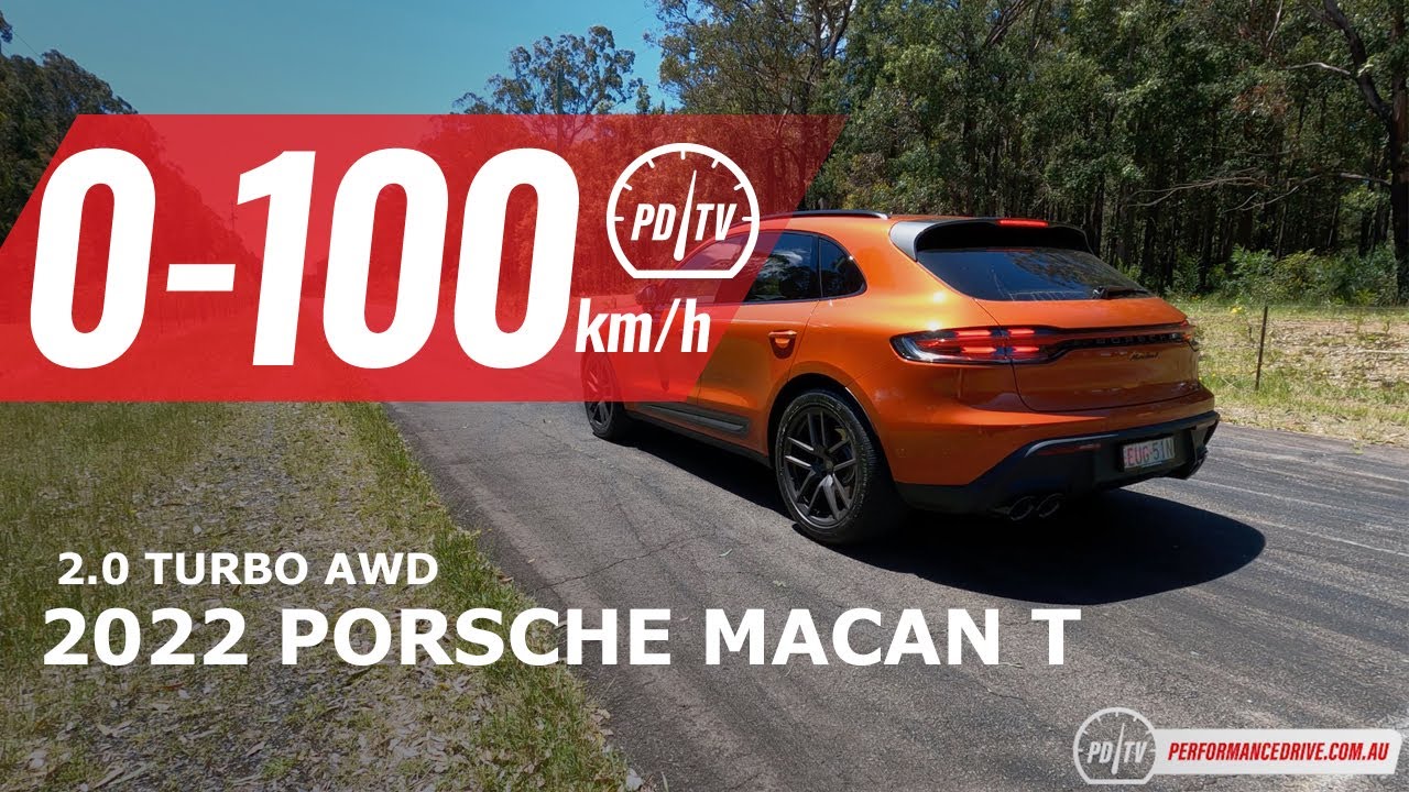 2022 Porsche Macan T 0-100km/h & engine sound