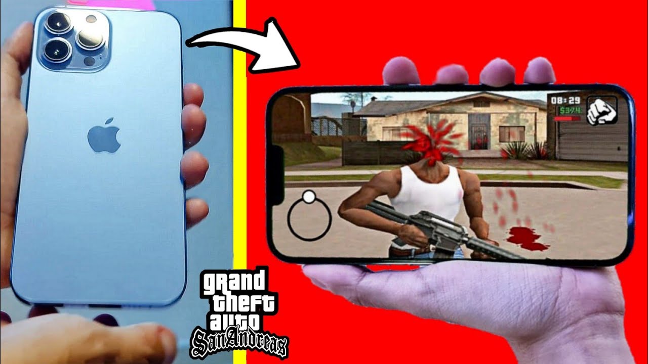 Así corre el Gta San Andreas en un IPhone 13 Pro Max (Es Mejor Que Android)