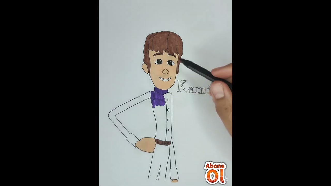 rafadan tayfa Kamil boyama #drawing #coloring #renklikumboyama #disney #akrilikboyama #trtçocuk
